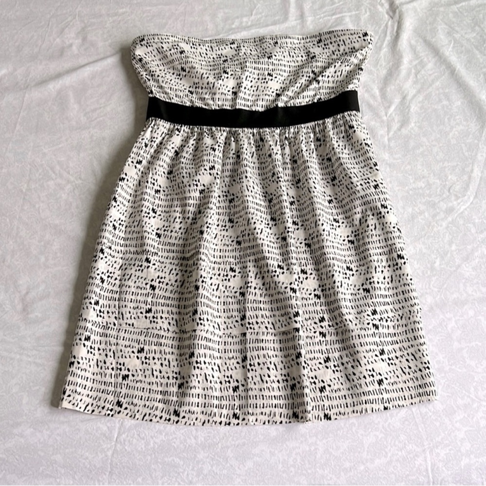 Theory Silk Strapless Mini Dress - Picture 2 of 8